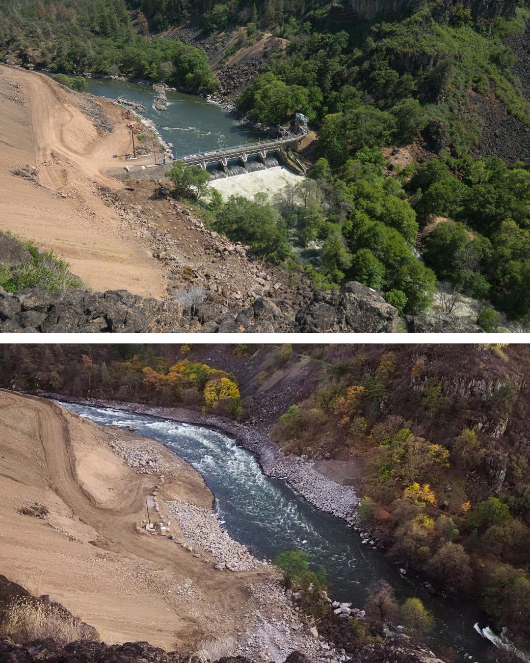 Copco 2 Klamath before and after